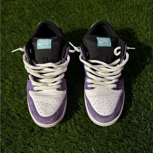 Nike SB Purple and White Low-Tops